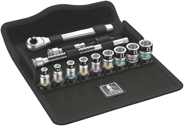 Wera 8100 SA 12 HF Zyklop 1/4" hylsysarja  