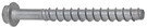 Betoniruuvi S-CSA HEX 6X100/45/60ML
