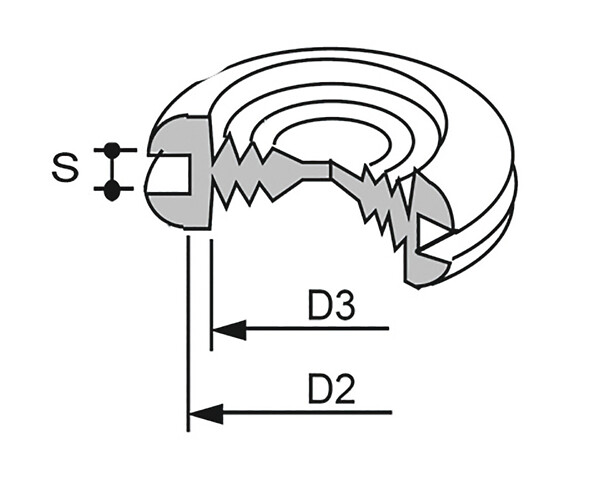 Kalvoläpivientikumi 440 47x7 1011440 10kpl/pss, SBR