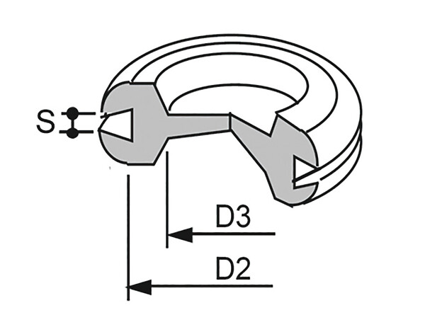 Kalvoläpivientikumi 414 16x1-3 1011414 25kpl/pss, SBR