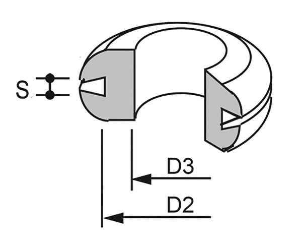 Läpivientikumi 266 21/16x4-6 2011266 25kpl/pss, SBR