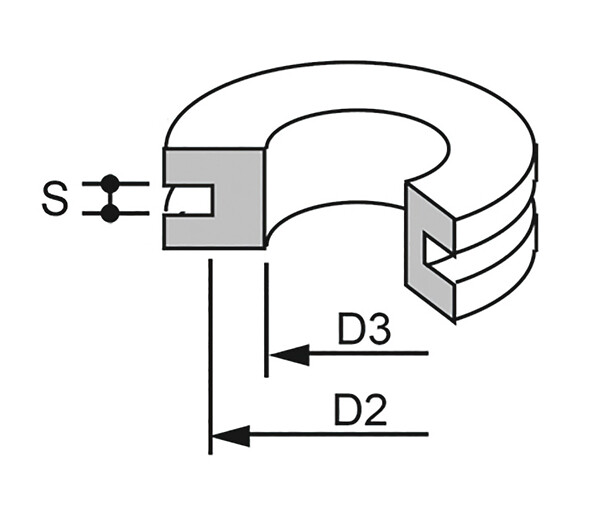 Läpivientikumi 238 13/10x5 1011238 25kpl/pss, SBR