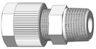 Serto-liitin SO-21121-12-1/4 PVDF
