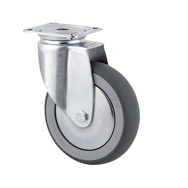 Kääntöpyörä 75mm nelikulmalaatta Tente 2470PJH075P40