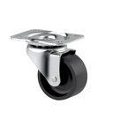 Kääntöpyörä 38mm nelikulmalaatta