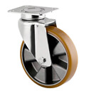Swivel castor 160mm with plate