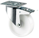 Kääntöpyörä 125mm nelikulmalaatta