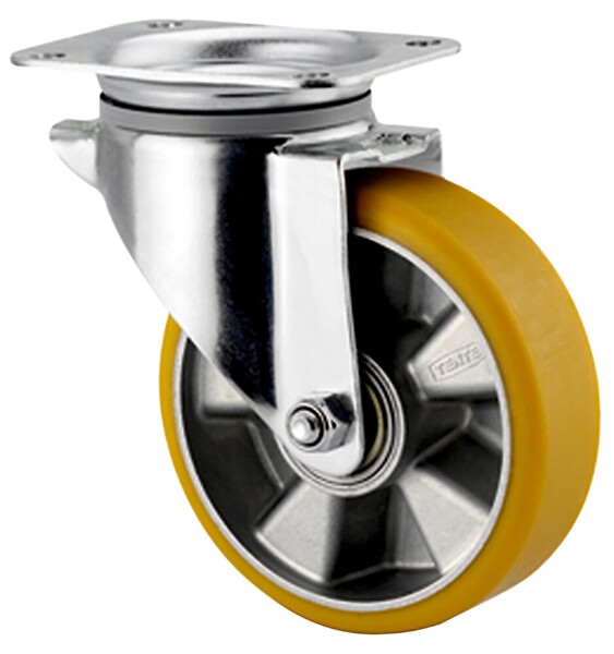 Kääntöpyörä 160mm nelikulmalaatta Tente 3470ITP160P63