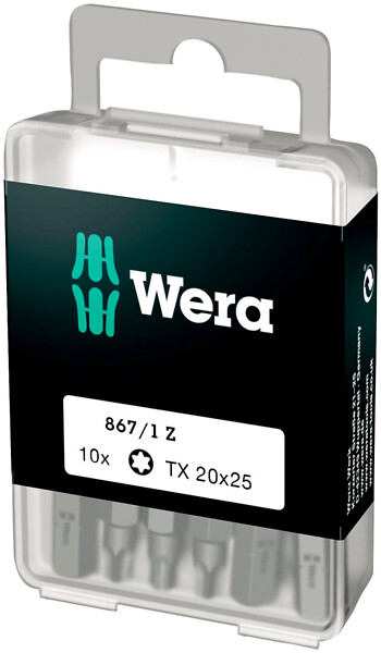 Bitssats TX20 x 25mm IP Wera 867/1 Z 05072408001 10st/fp