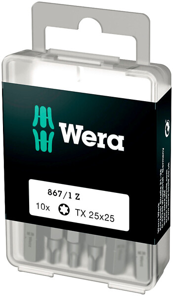 Bitssats TX25 x 25mm IP Wera 867/1 Z 05072409001 10st/fp