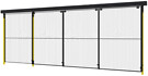 Liukuoven 3 x kiskot K:2300mm vasen