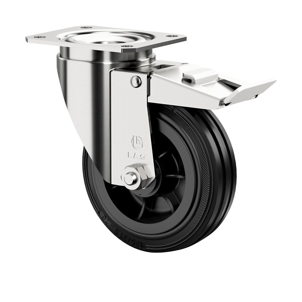 Kääntöpyörä LKE-J-100 PK L MANNER 401675 jarrulla