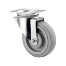 Kääntöpyörä 125mm nelikulmalaatta