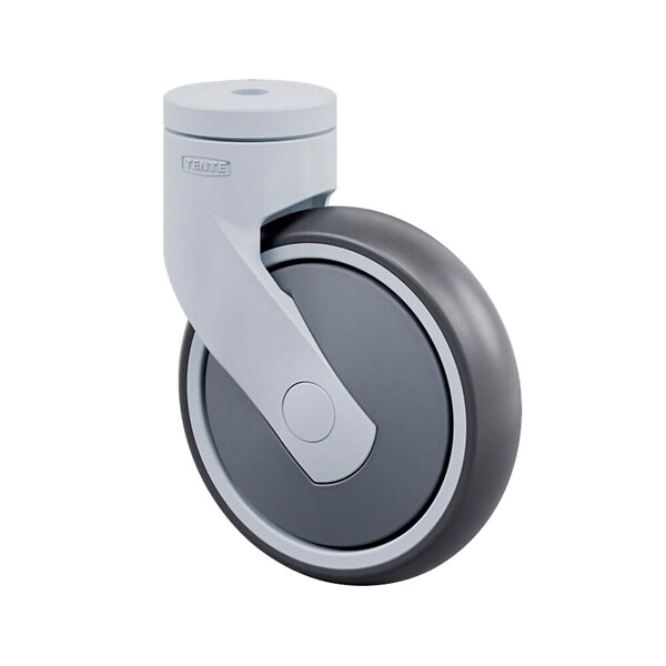 Swivel castor 125mm with bolt hole Tente 5370PJP125P30-11 RAL 7001