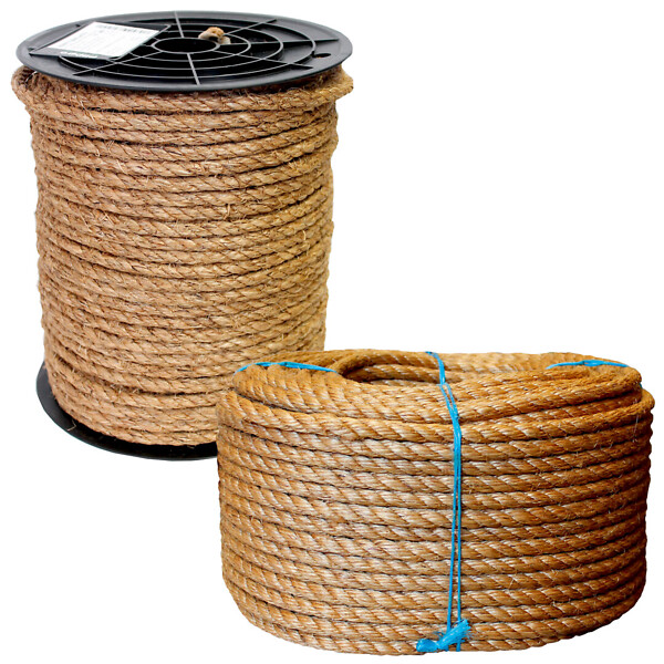 Etra Oy - Abaca-oiled twisted manila rope for outdoor use