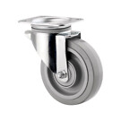 Kääntöpyörä 160mm nelikulmalaatta