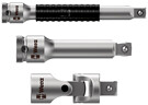 Wera 1/4&quot; nivelet, jatkovarret ja muuntimet