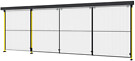 Liukuoven 3 x kiskot K:2000mm vasen