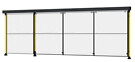 Liukuoven 3 x kiskot K:2000mm vasen
