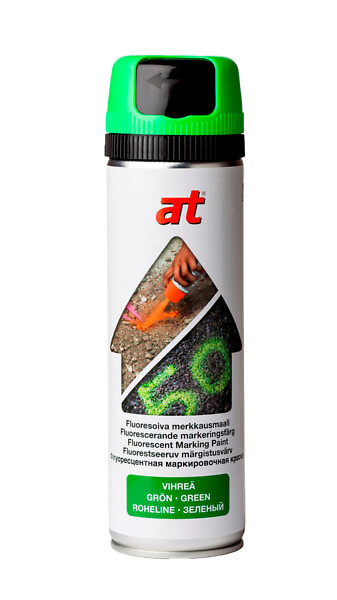 AT marking paint fluoresc. 650ml 4330 green 12 pcs/box