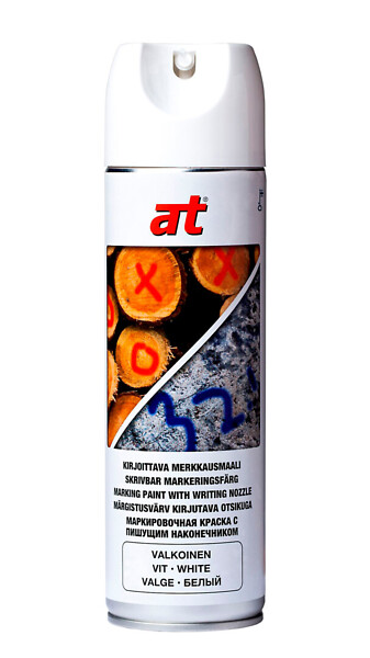 AT Kirjoittava merkkausmaali 650ml 4337 valkoinen 12 kpl/ltk