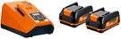 Akkupaketti ALG 80 + 12V 2x3Ah