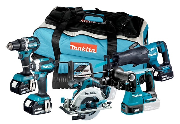 Makita combi online drill set