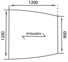 Neuvottelukansi 1200x1200x25mm val.