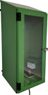 Respirator storage cabinet