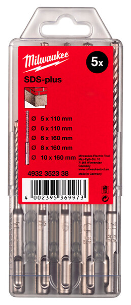 Vasarapora SDS+ M2 sarja 5kpl Milwaukee 4932352338