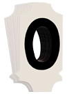Kirjaintarra O kirjainkoko 10,16cm
