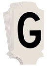 Kirjaintarra G kirjainkoko 10,16cm