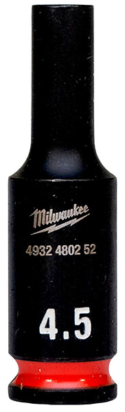 Voimahylsy 1/4 SHW pitkä 4,5mm Milwaukee 4932480252