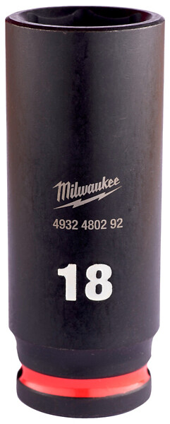 Voimahylsy 3/8'' SHW pitkä 18mm Milwaukee 4932480292