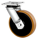 Swivel castor 250mm with plate