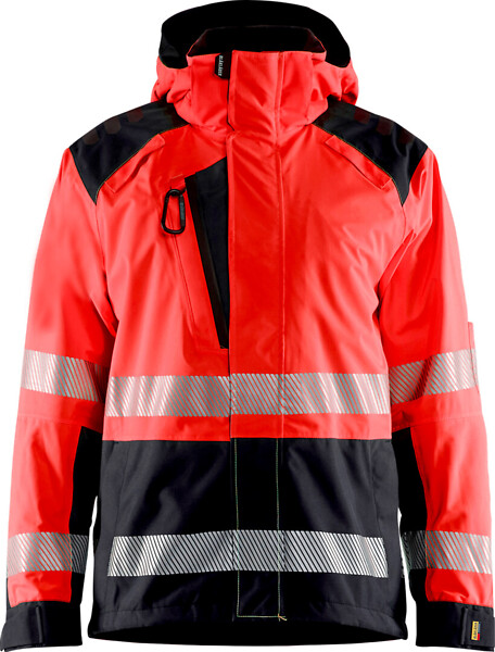 Kuoritakki BLÅKLÄDER Hi-Vis 4435 L 443519875599 L HVis punainen/Musta