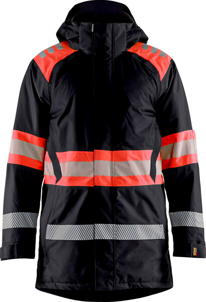Talviparka BLÅKLÄDER Hi-Vis 4485 L 448519779955 L Musta/HVis punainen
