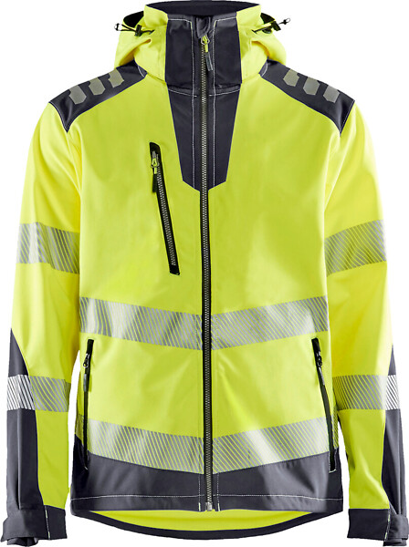 Softs.takki BLÅKLÄDER HVis 4491 3XL 449125133396 XXXL Hivis Yellow/Grey