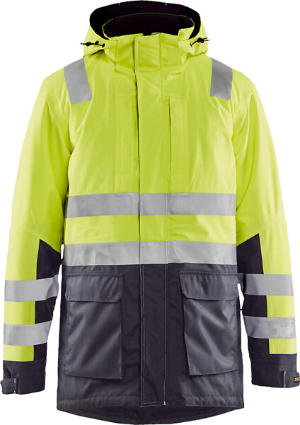 Talviparka BLÅKLÄDER HiVis 4495 2XL 449519873396 XXL Hivis Yellow/Grey