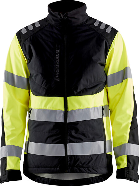 Softs.takki BLÅKLÄDER HVis 4497 3XL 449725139933 XXXL Musta/HVis kelt.