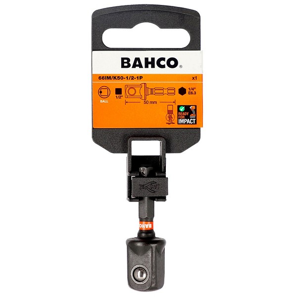 Adapteri 1/4'' - 1/2'' IMPACT Bahco 66IM/K50-1/2-1P IMP 1kpl/pak