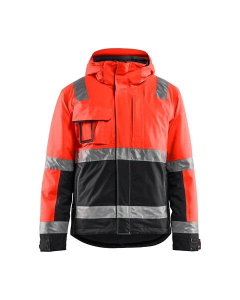 Talvitakki BLÅKLÄDER HVis 4870 4XL 487019875599 4XL HVis pun./Musta