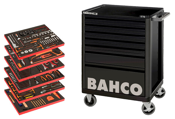 Työkaluvaunu Bahco Large 346 osaa  
