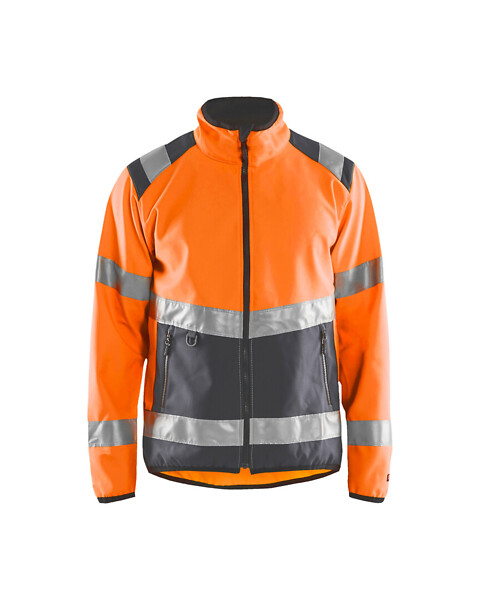 Softs.takki BLÅKLÄDER HVis 4877 S 487725165396 S Hi-Vis orans./harmaa