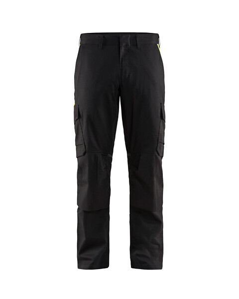 Housut BLÅKLÄDER Polv STR 1448 D100 144818329933 D100 Musta/HVis kelt.