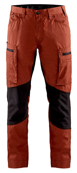 Housut BLÅKLÄDER Stretch 1459 D108 145918455999 D108 Burned Red/Black