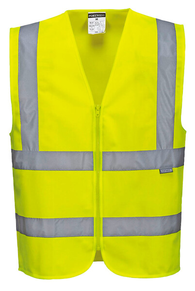 Safety vest PORTWEST C375 HiVis XL HV yellow EN ISO 20471 cl 2