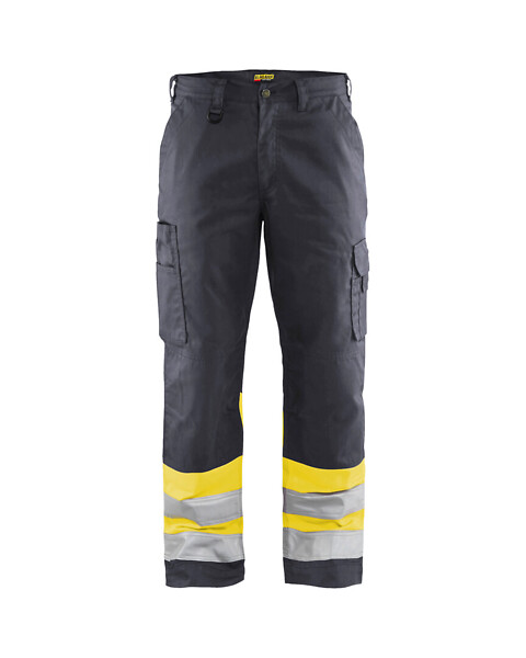 Housut BLÅKLÄDER Hi-Vis 1564 D88 156418119633 D88 Harmaa/HVis kelt.