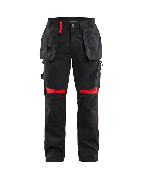 RThousut BLÅKLÄDER 1555 D108 155518609956 D108 Musta/Punainen