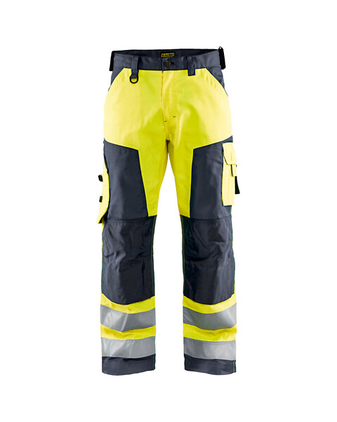 Housut BLÅKLÄDER Hi-Vis 1566 C46 156618113396 C46 HVis kelt/harmaa